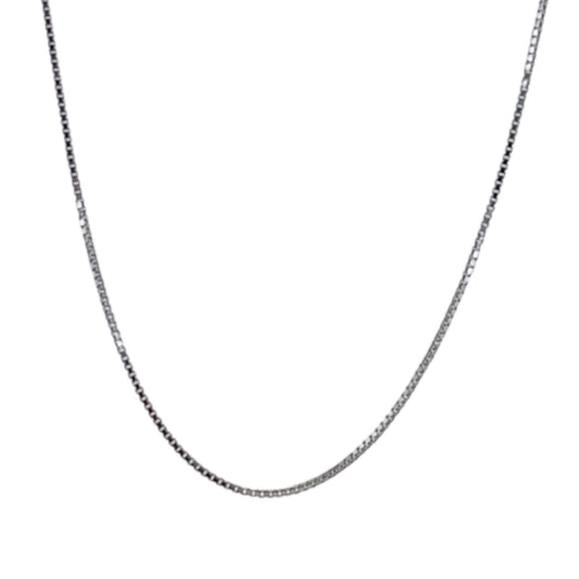 SILVER CHAIN ​​RHODIUM FINISH 50CM