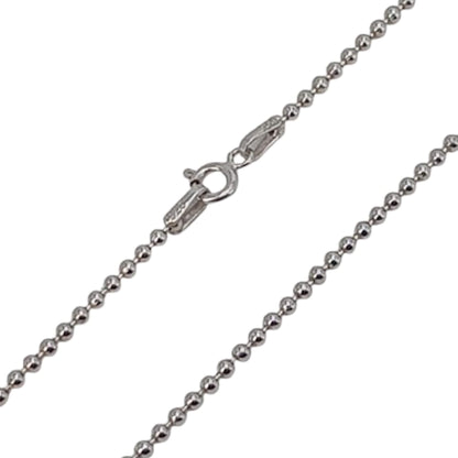 CADENA PLATA ACABADO RODIO 55CM