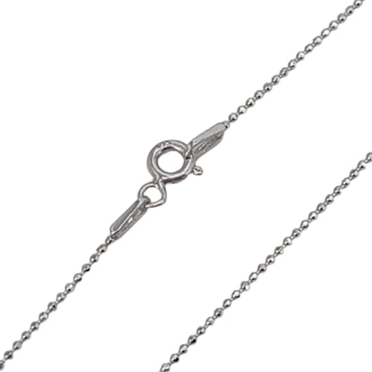 CADENA PLATA ACABADO RODIO 40CM