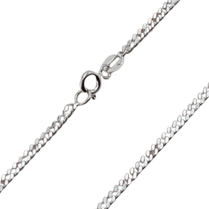 CADENA PLATA ACABADO PLATEADO 50CM