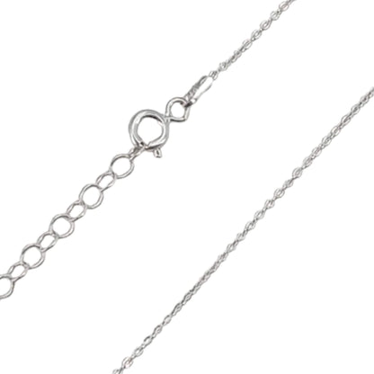 CADENA PLATA ACABADO PLATEADO 45CM