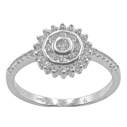 ANILLO PLATA ACABADO RODIO CIRCONITAS