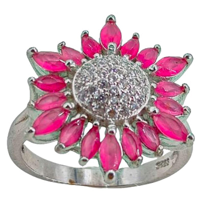 ANILLO PLATA ACABADO RODIO CIRCONITAS