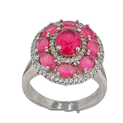 ANILLO PLATA ACABADO RODIO CIRCONITAS