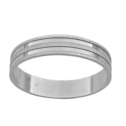 ALIANZA PLATA ACABADO RODIO LISO BRILLO MATE