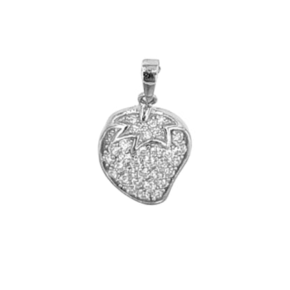 COLGANTE PLATA ACABADO RODIO  CIRCONITAS