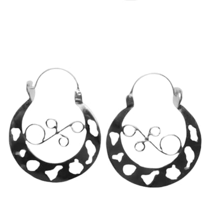 AROS CANARIOS  7 ISLAS PLATA ACABADO PLATEADO LISO BRILLO N-4