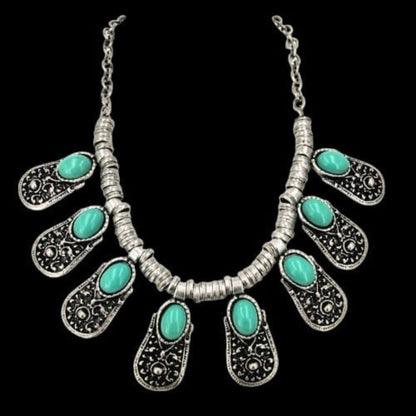 COLLAR ZAMAK TURQUESA