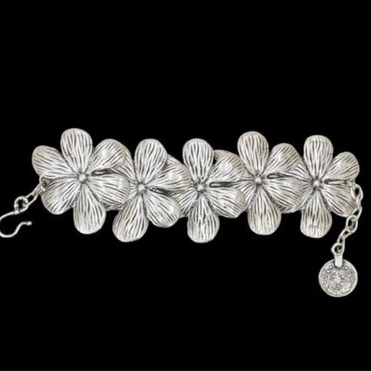 Pulsera de Zamak Flor