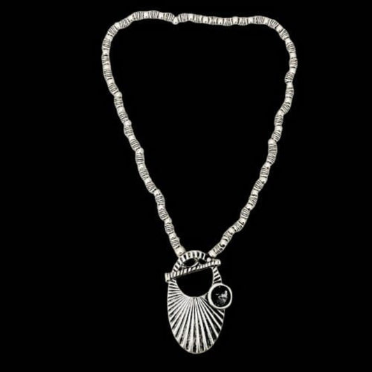 Collar de ZAMAK con Circonita - Diseño Abanico