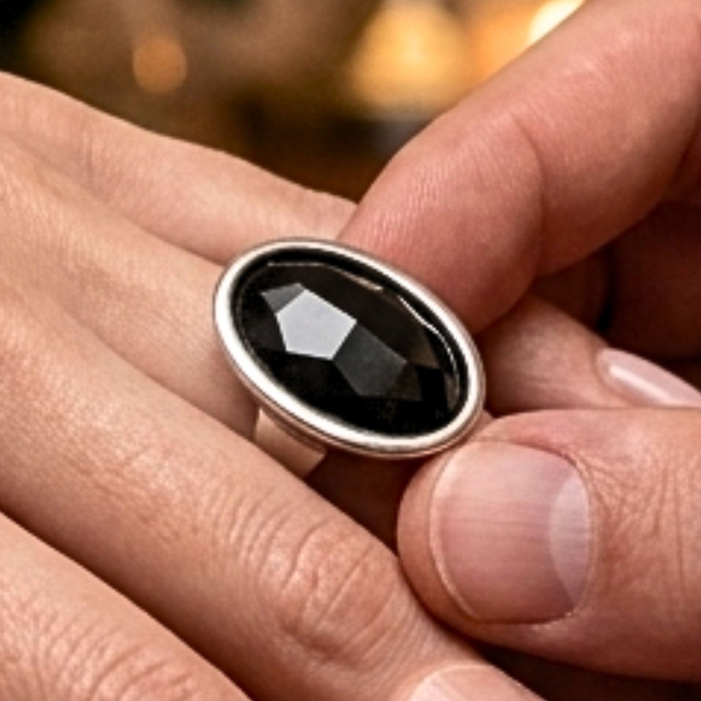 Anillo Zamak Circonita Gris Ahumado | Joyería Osnor