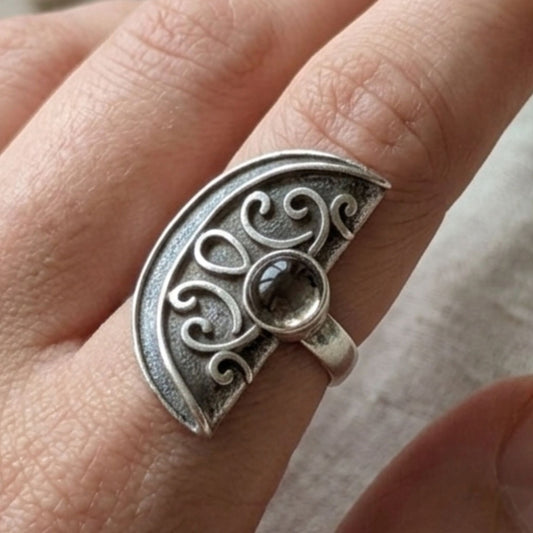 Anillo Zamak Labrado Vintage Mujer