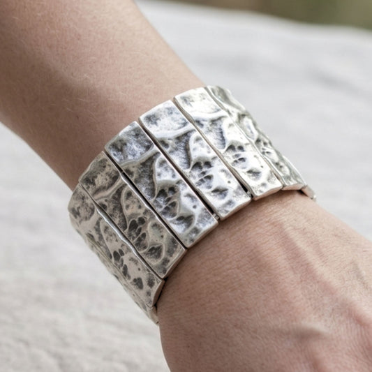 Brazalete Pulsera Zamak Labrado en Relieve Unisex