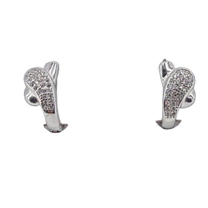 Pendientes Plata Rodio Elegantes 13mm - Diseño Atemporal