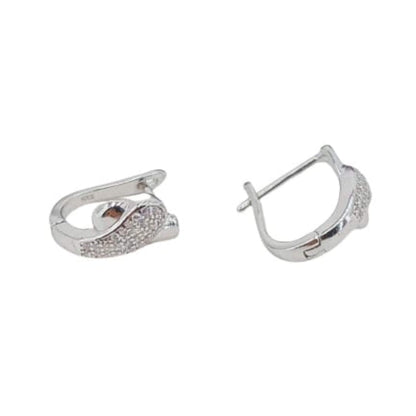 Pendientes Plata Rodio Elegantes 13mm - Diseño Atemporal