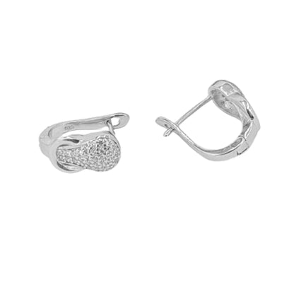 Pendientes Plata Rodio Compactos 13mm - Oferta Especial