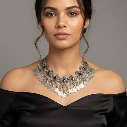 COLLAR ZAMAK MONEDAS