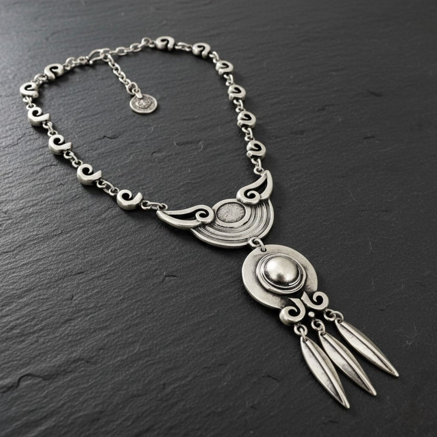 COLLAR ZAMAK PLATEADO