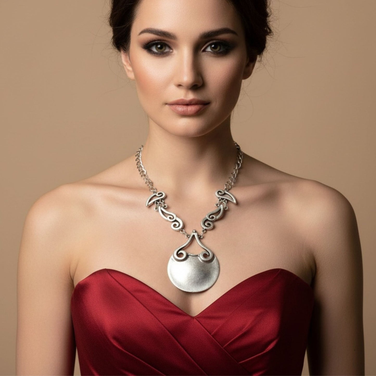 COLLAR ZAMAK PLATEADO