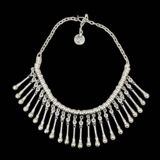 Collar Zamak Flecos - Diseño Cascada Elegante