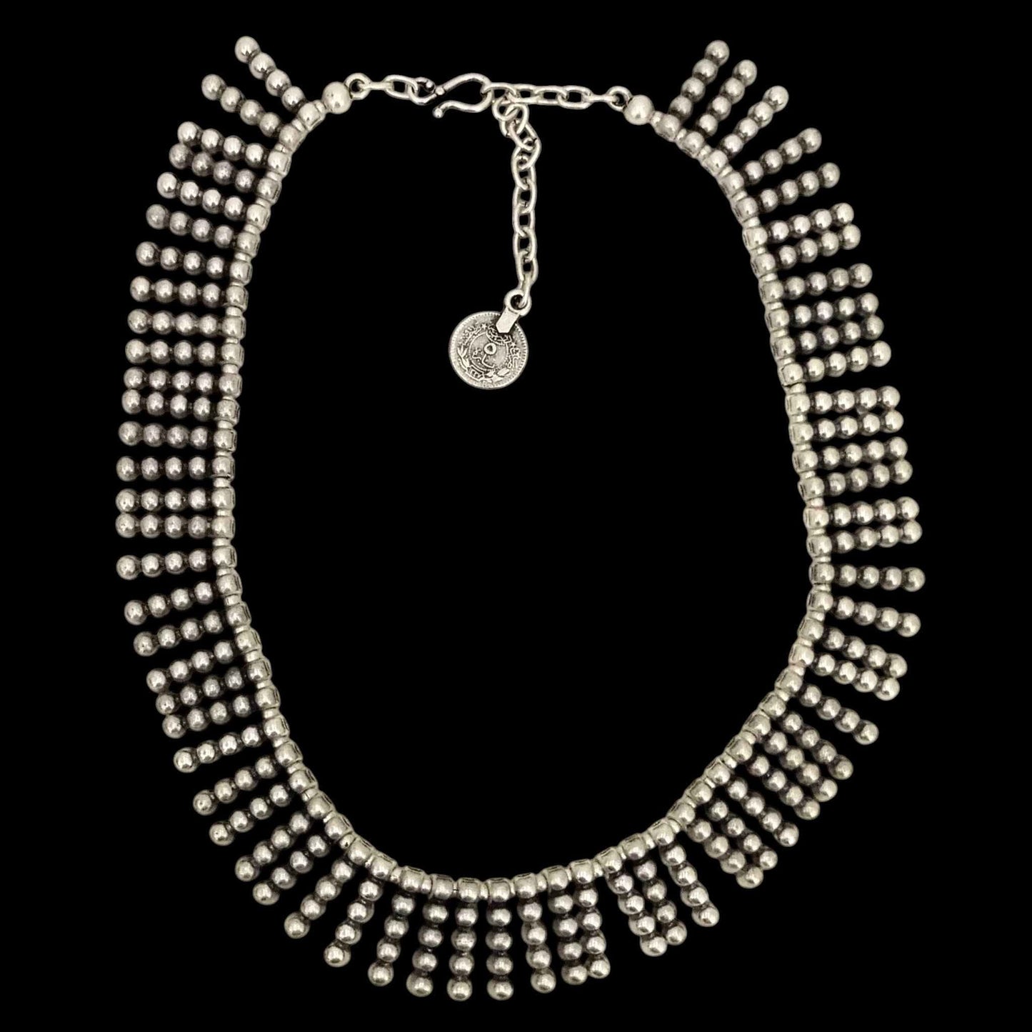 Collar Zamak Cascada de Esferas