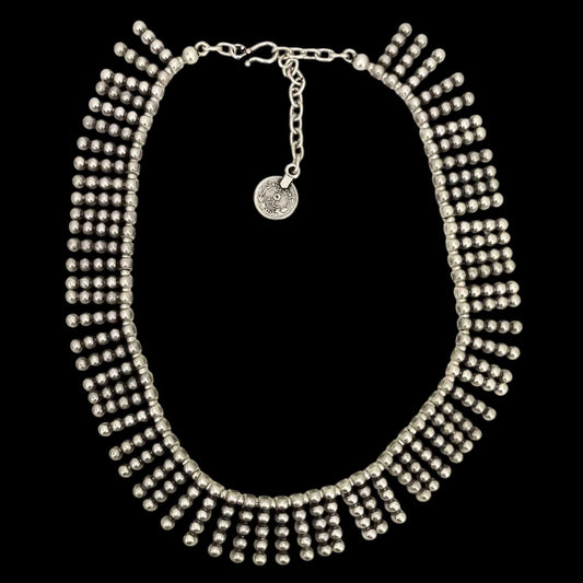 Collar Zamak Cascada de Esferas