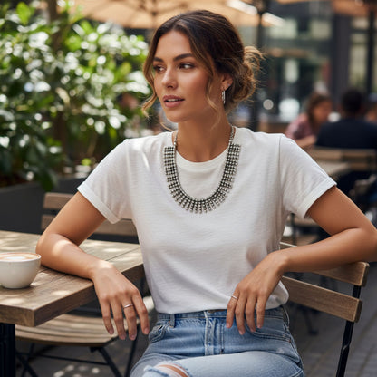 Collar Zamak Cascada de Esferas