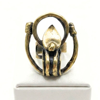 Anillo Sortija mujer de bronce diseño joyería osnor moda moderno elegante 