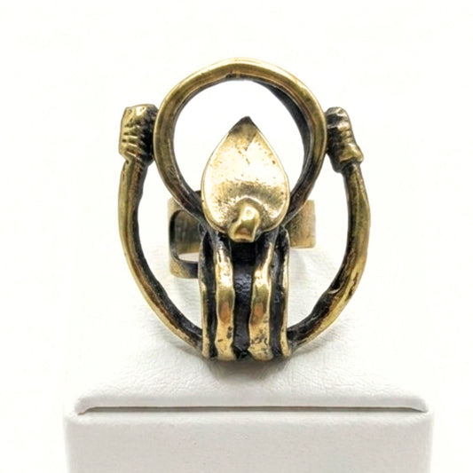 Anillo Sortija mujer de bronce diseño joyería osnor moda moderno elegante 