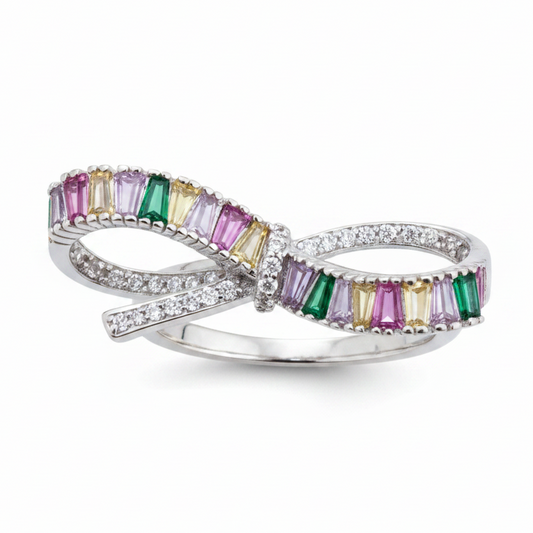 Anillo infinito fondo blanco