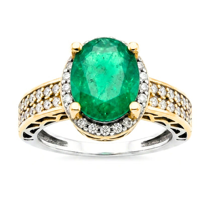 Anillo Sortija de plata y bronce piedras naturales ágata verde central Circonitas blancas cúbicas vintage volumen diseño joyería osnor moda moderno elegante boda fiesta fashion glamour lujo exclusivo único 
