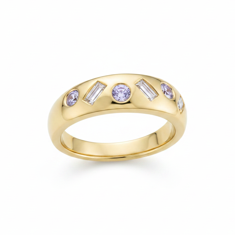 Anillo posición original fondo blanco