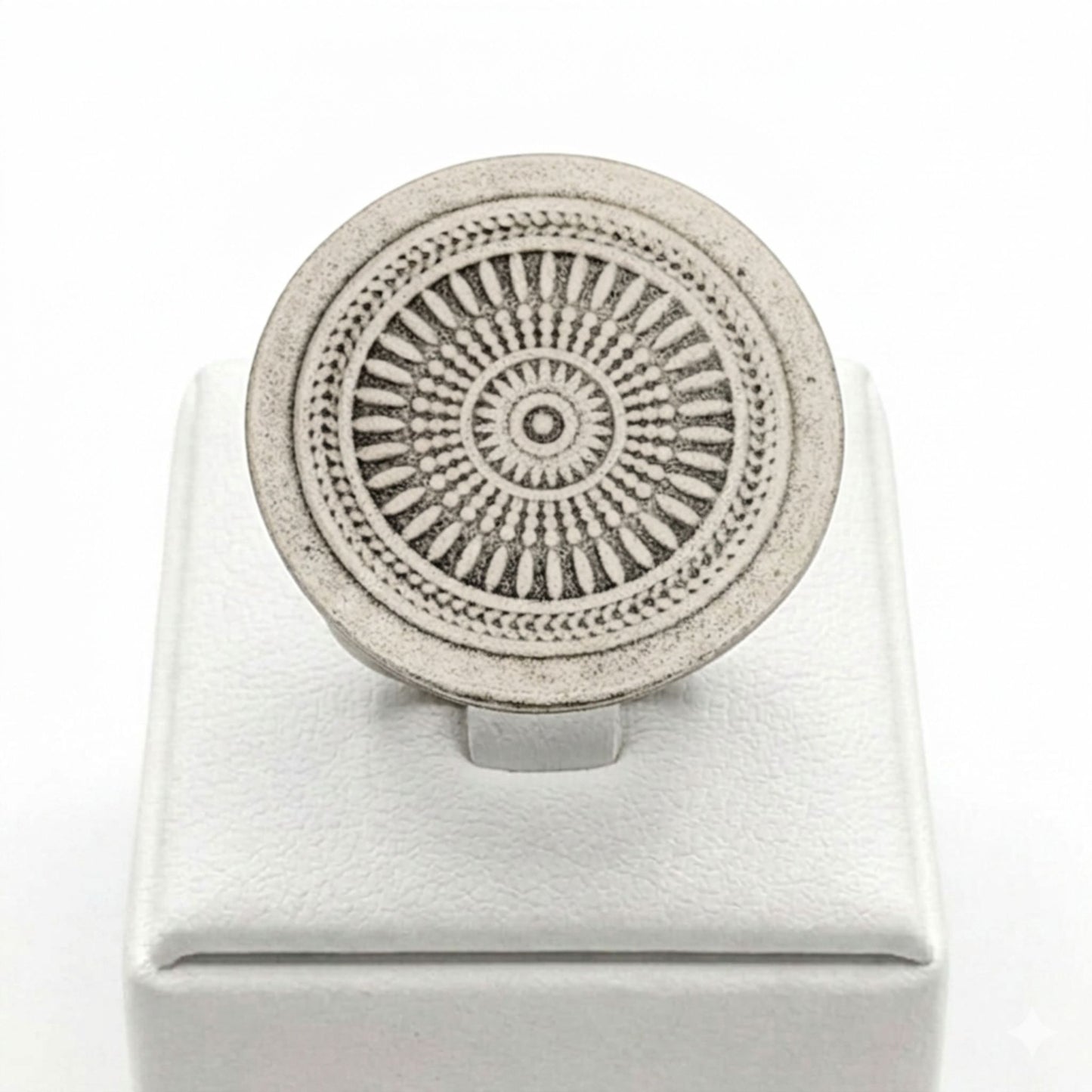 anillo zamak plateado mujer diseño exclusivo joyeria osnor zamak