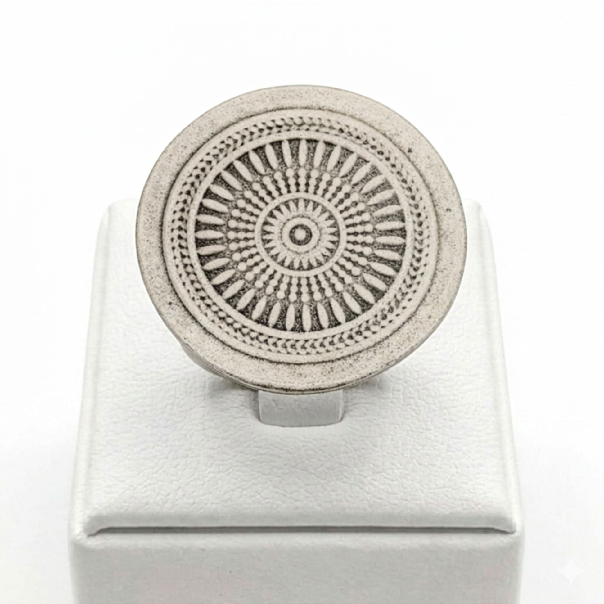 anillo zamak plateado mujer diseño exclusivo joyeria osnor zamak