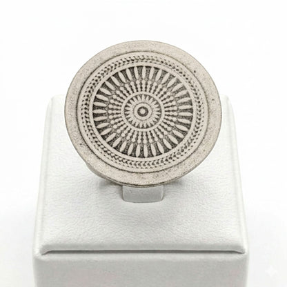 anillo zamak plateado mujer diseño exclusivo joyeria osnor zamak