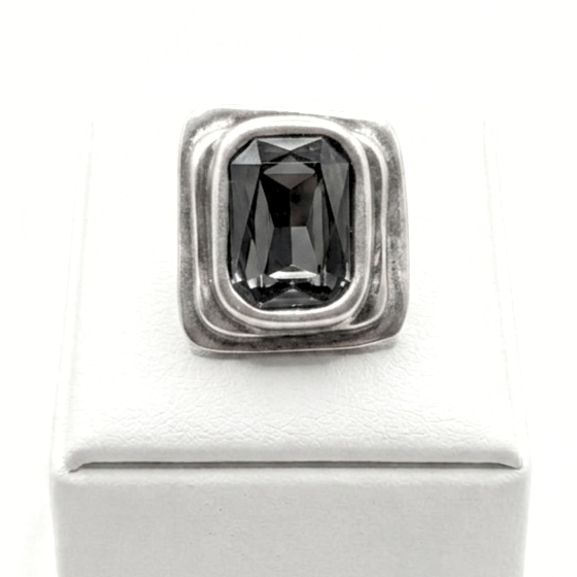 Anillo Sortija de zamak mujer diseño joyería osnor moda mujer moderno elegante boda fiesta glamour lujo exclusivo hipoalergénico plateado aleación ajustable 