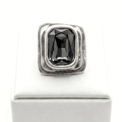 Anillo Sortija de zamak mujer diseño joyería osnor moda mujer moderno elegante boda fiesta glamour lujo exclusivo hipoalergénico plateado aleación ajustable 