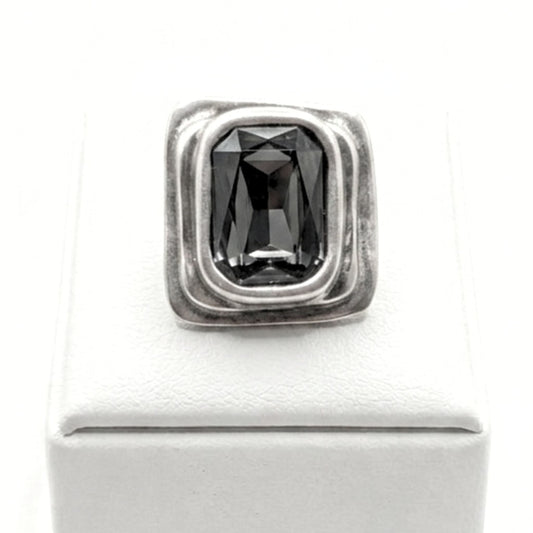 Anillo Sortija de zamak mujer diseño joyería osnor moda mujer moderno elegante boda fiesta glamour lujo exclusivo hipoalergénico plateado aleación ajustable 