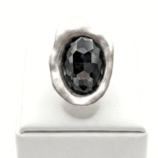 Anillo Sortija mujer joyería osnor moda moderno fiesta fashion diario boda glamour lujo mujer diferente exclusivo hipoalergénico plateado aleación ajustable 