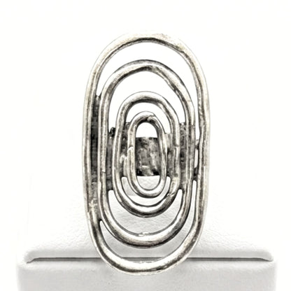 Anillo Sortija mujer hipoalergénico plateado aleación ajustable diseño joyería osnor moda moderno elegante boda fiesta glamour lujo exclusivo único hipoalergénico plateado liso brillo 