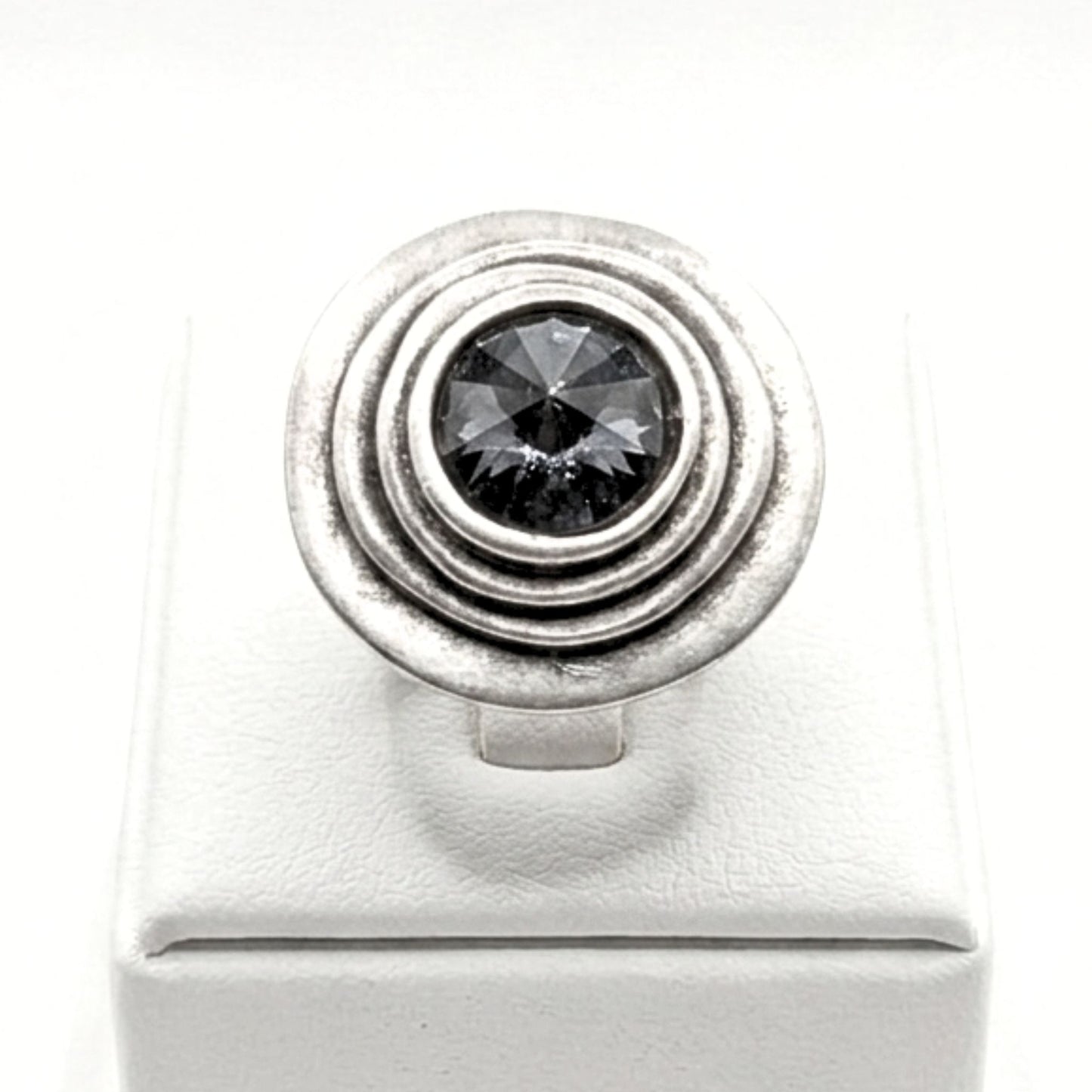 Anillo Sortija mujer hipoalergénico plateado aleación ajustable diseño de joyería moda moderno elegante boda fiesta fashion glamour lujo exclusivo único osnor 