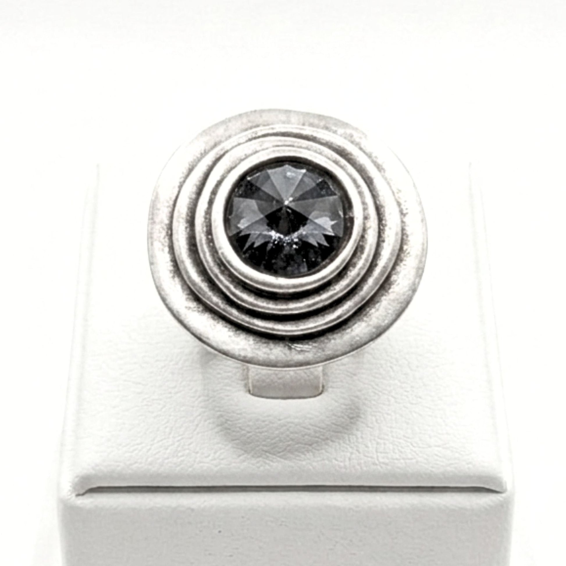 Anillo Sortija mujer hipoalergénico plateado aleación ajustable diseño de joyería moda moderno elegante boda fiesta fashion glamour lujo exclusivo único osnor 