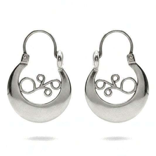 Aros argollas mujer volumen canarias diseño joyería osnor moda moderno elegante boda fiesta fashion glamour lujo 