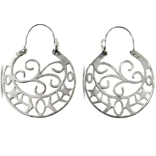 Aros argollas mujer volumen canarias calada liso brillo volumen diseño joyería osnor moda moderno elegante boda fiesta fashion glamour lujo 