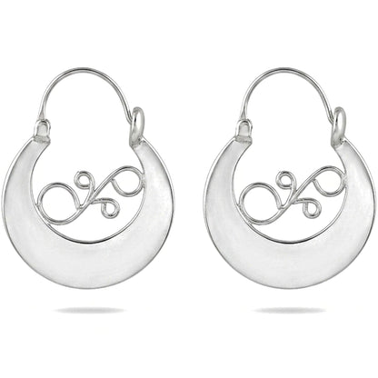 Aros argollas canarias plata mujer volumen diseño joyería osnor talla grande moda moderno elegante boda fiesta glamour lujo 