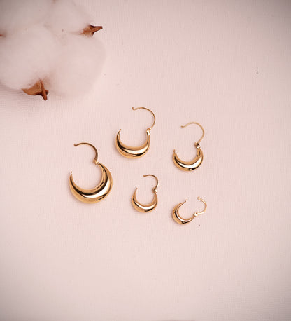 18K PENDIENTES AROS ORO AMARILLO MORCILLA HUECOS. MEDIDA: 17X13MM CIERRE GANCHO. GROSOR: 4 MM