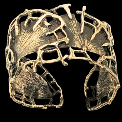 pulsera de bronce diseño obra de arte joyeria osnor zamak