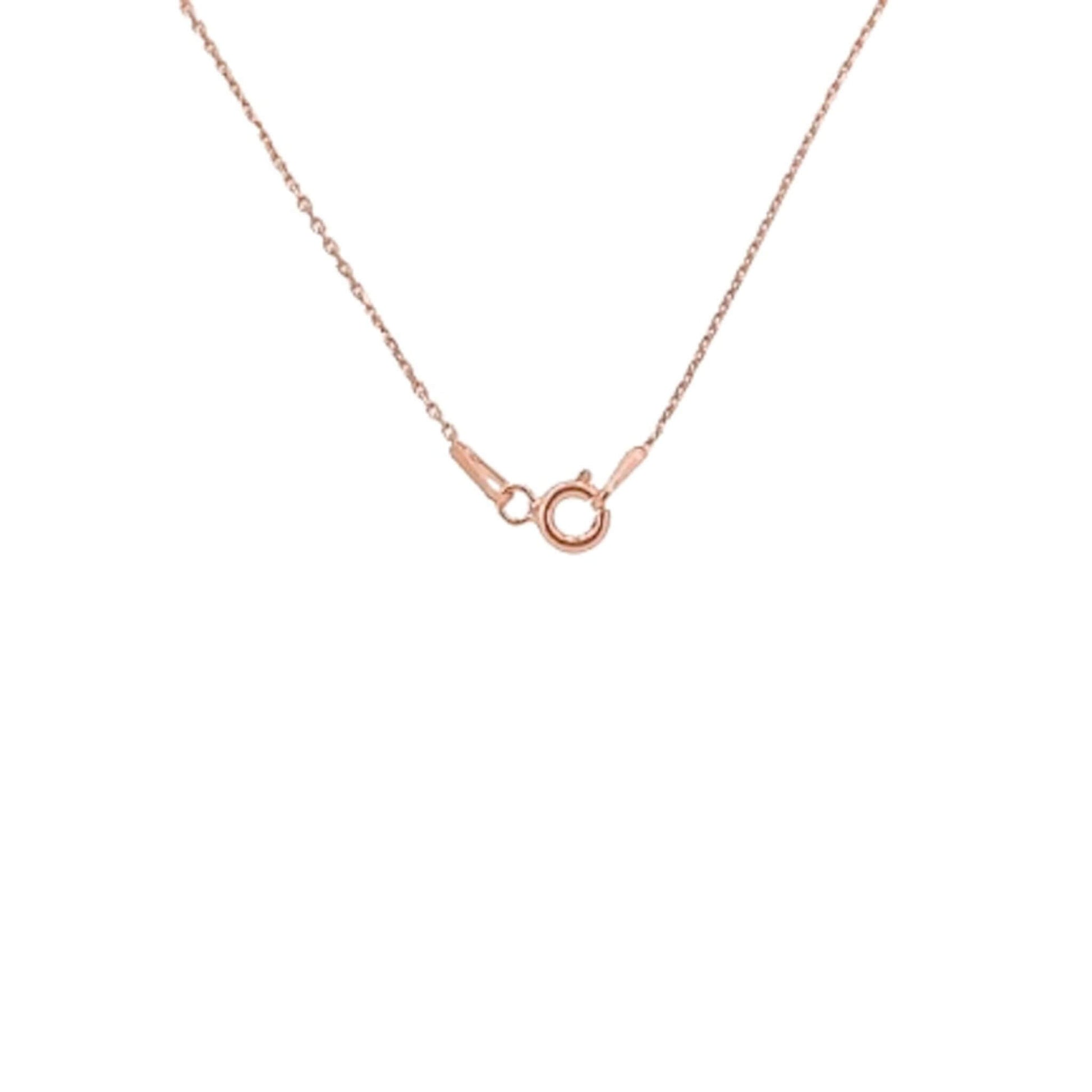 Cierre reasa de plata 925 rosa de gargantilla. joyeria osnr
