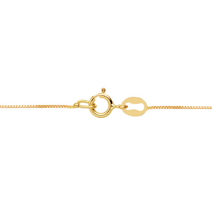 18K COLGANTE ESTRELLA CIRCONITA CADENA ORO AMARILLO 42CM