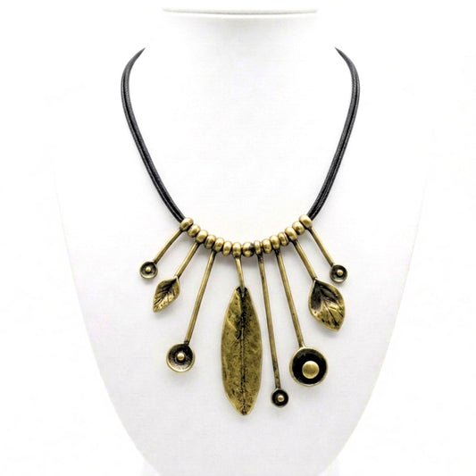 Collar de bronce mujer diseño joyería osnor moda moderno elegante boda fiesta glamour lujo mujer 